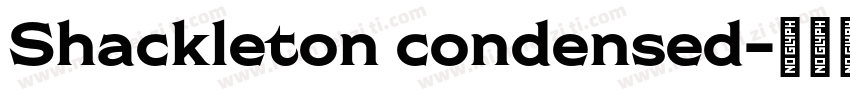 Shackleton condensed字体转换